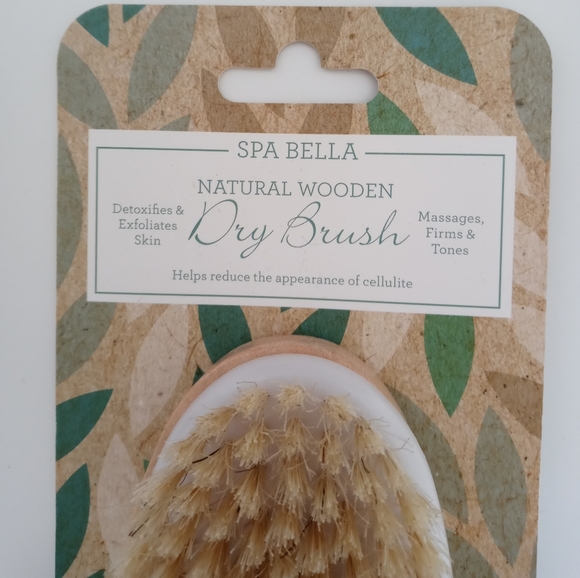 Spa Bella Natural Wooden Dry Brush - Picture 2 of 3